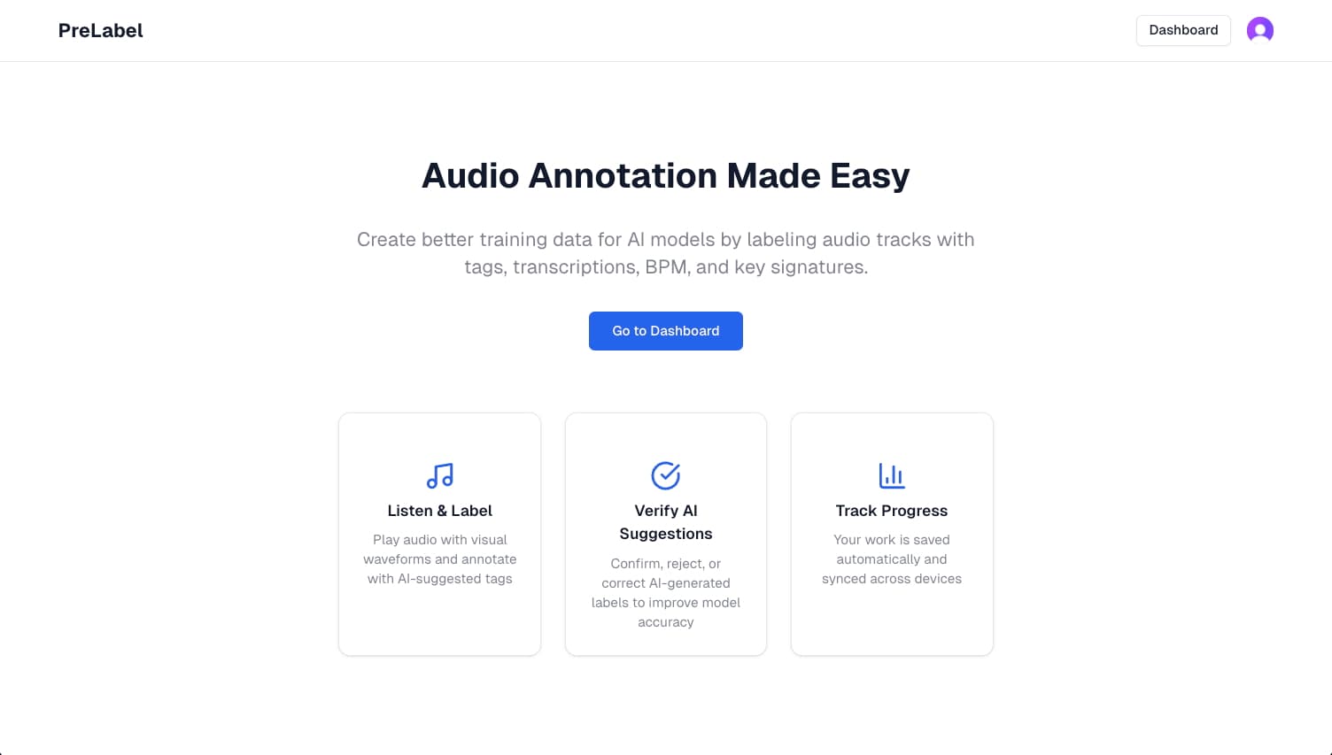 PreLabel AI screenshot